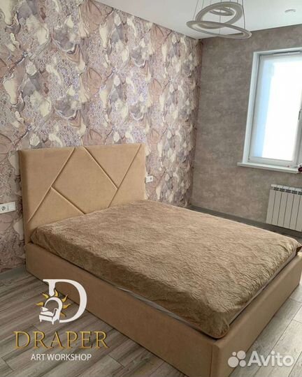 Кровать «Альфа» с мягким изголовьем