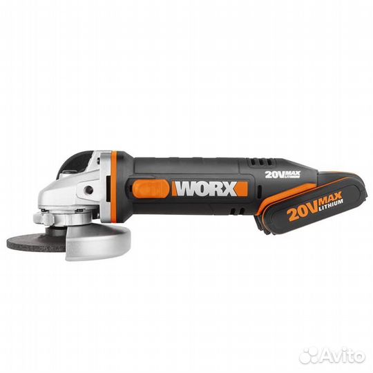 Угловая шлифмашина (болгарка) worx WX800 20V 115мм