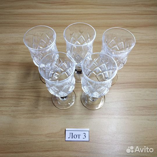 Стопки хрустальные 5 штук