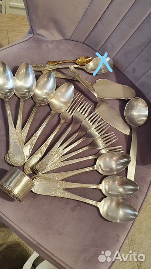 Мельхиор Кольчугин Ложки СССР 6 шт