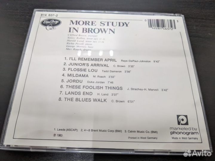 More study in Brown 1983 Germany CD
