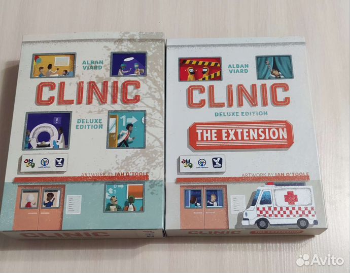 Настольная игра Clinic + дополнение