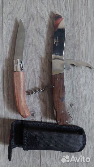 Нож складной открывашка штопор