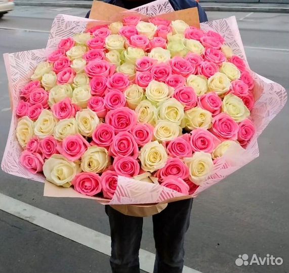 101 роза 31 51 роза Цветы