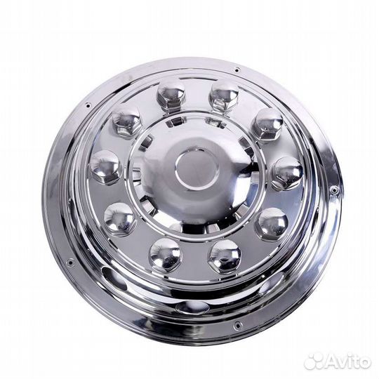 Колпак колеса R-22.5 D589mm h84mm передний Нержа