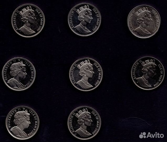 Монеты Острова Мэн с породами кошек