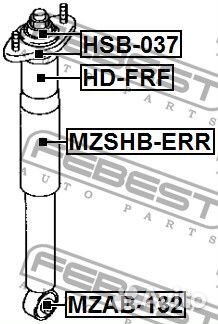 Сайлентблок заднего амортизатора