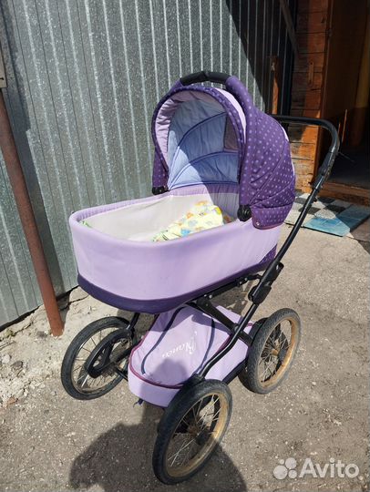 Коляска 2 в 1 riko blanca