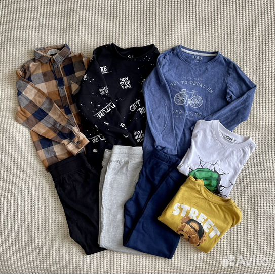 Одежда для мальчика пакетом, размер 116-122