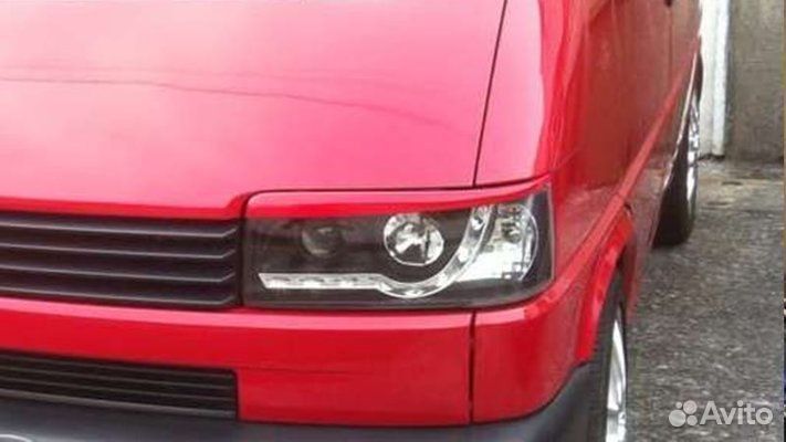 Реснички на фары Volkswagen T4 прямой