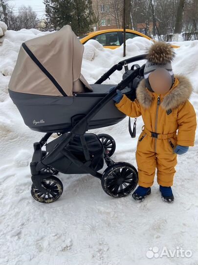 Коляска 2 в 1 эко кожа mr sandman