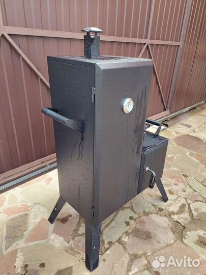 Угольная коптильня горячего копчения