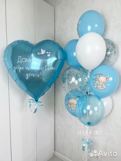 Шары на выписку, шарики в роддом