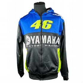 Толстовка Yamaha Factory Racing 46 2 сине-черная