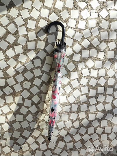 Зонт трость прозрачный, зонт в чехле