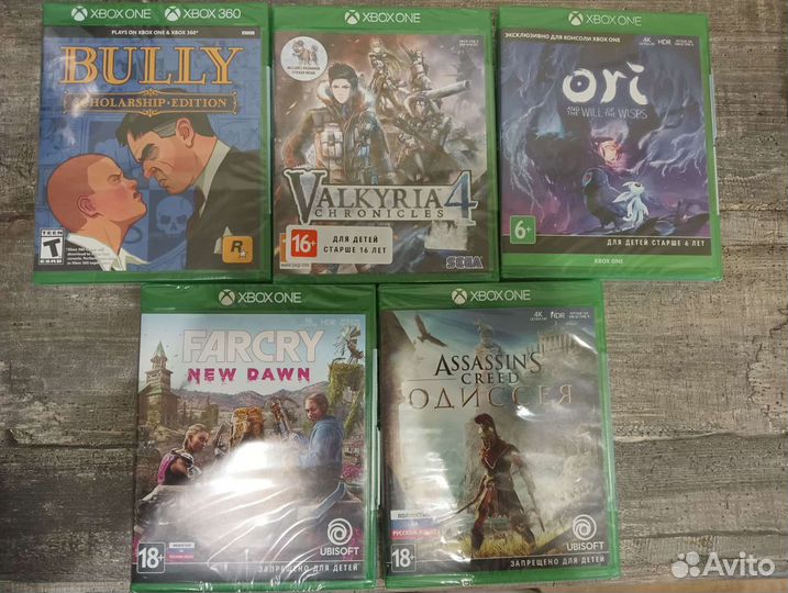 Игры на xbox One и 360 (новые, силд в упаковке)