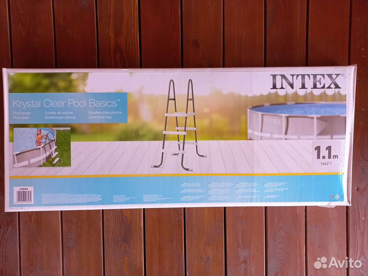 Лестница для бассейна intex 1,1м
