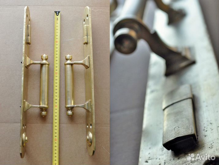 Гигантские старинные дверные ручки / 10 вершков