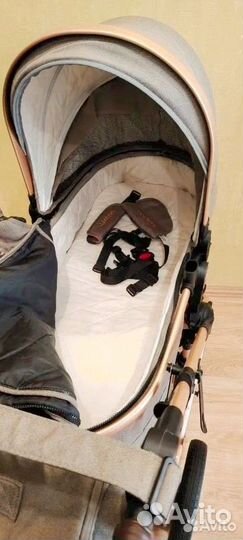 Коляска-трансформер Luxmom 2в1 с перекидной ручкой
