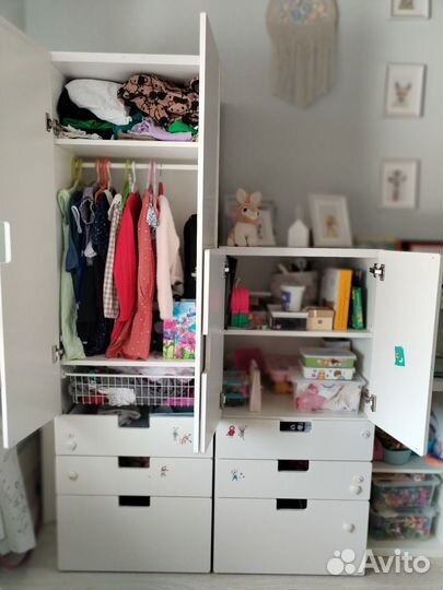 Шкаф IKEA белый детский