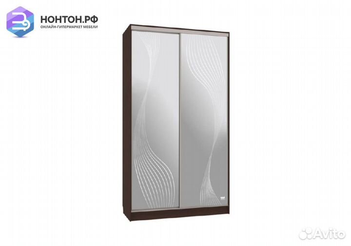 Шкаф-купе Рио 4-600 волны 1 венге