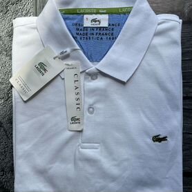 Поло Lacoste белое р.48,50,52,54,56