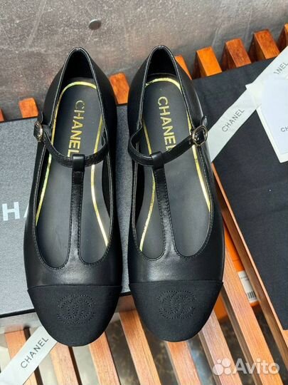 Туфли женские Chanel Mary Janes чёрные