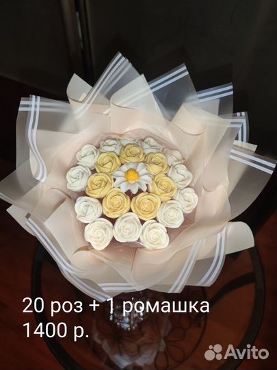 Шоколадные букеты, съедобные цветы в коробке