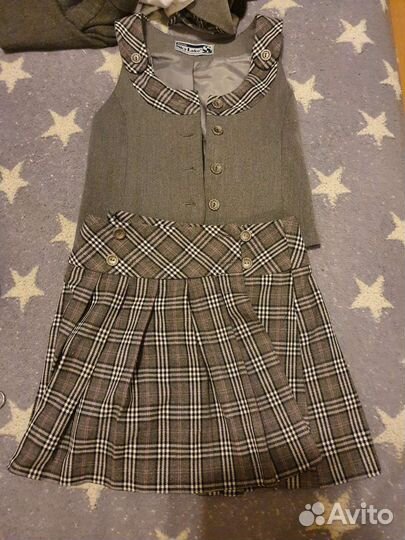 Жилетка с юбкой школьные Sky Lake