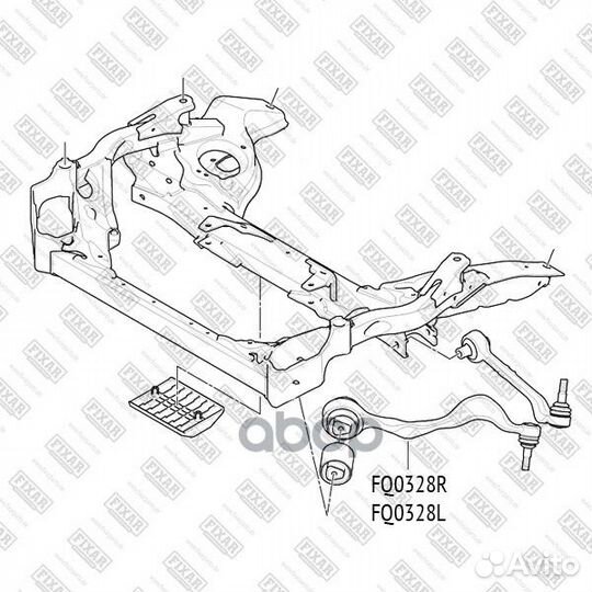 Рычаг BMW 1 (E87) /3 (E90) 04- перед.подв.верх.л
