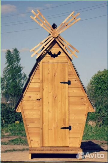 Уличный туалет с декором тпп 852