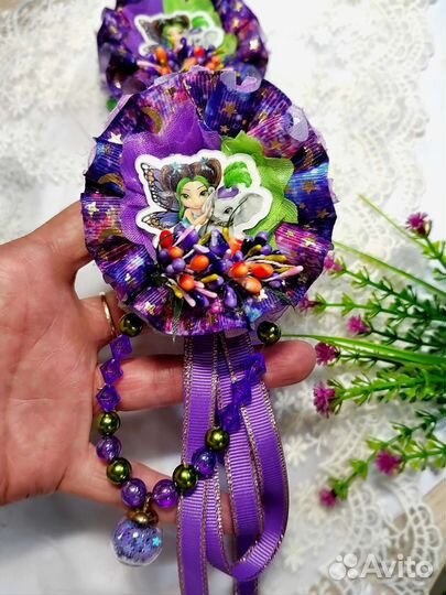 Бантики на резиночках ручной работы