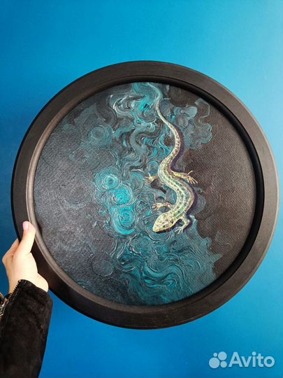 Картина маслом и акрилом Уральские сказы