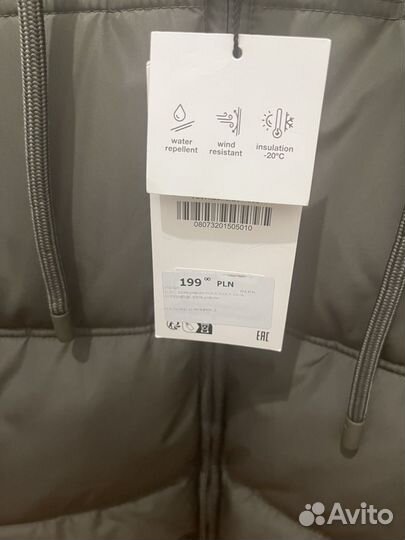 Пуховик женский zara xs