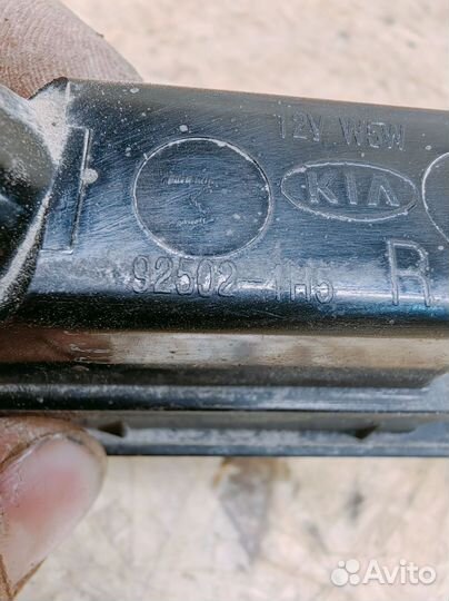 Фонарь подсветки номера Kia Ceed