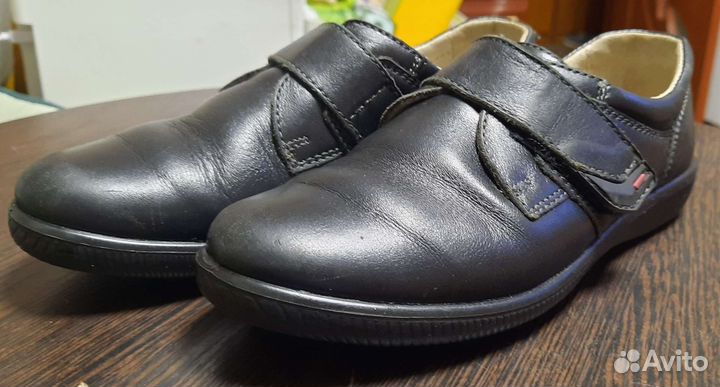 Ботинки кожаные