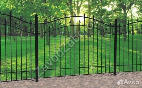 Забор кованый