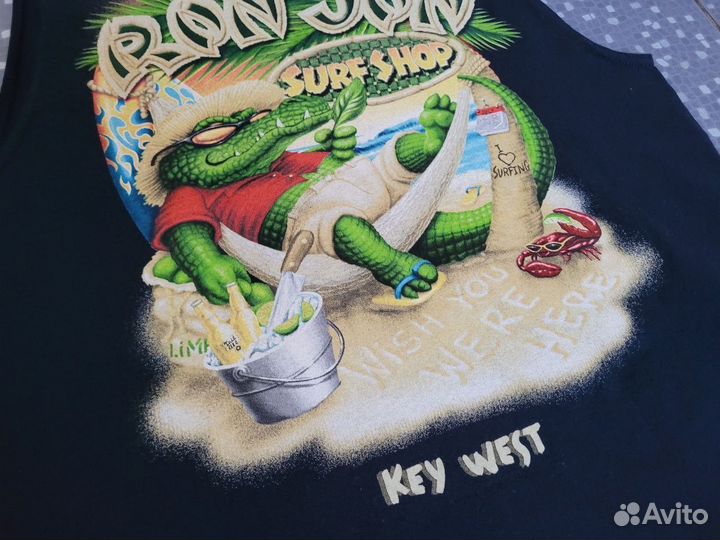 Винтажная майка ron jon surf shop 90s