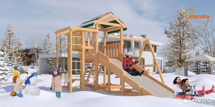 Детская игровая площадка для дачи Савушка