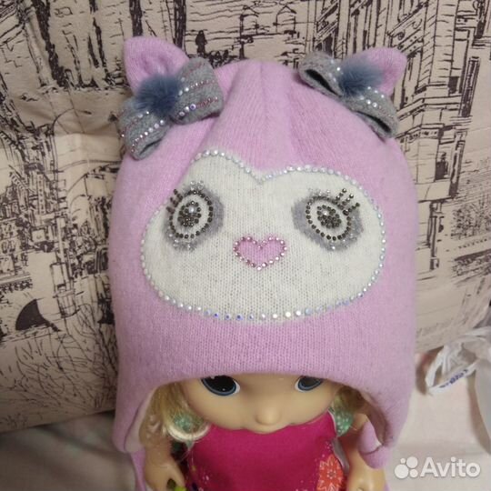 Новая Шапка для девочки Kotik 46-48размер