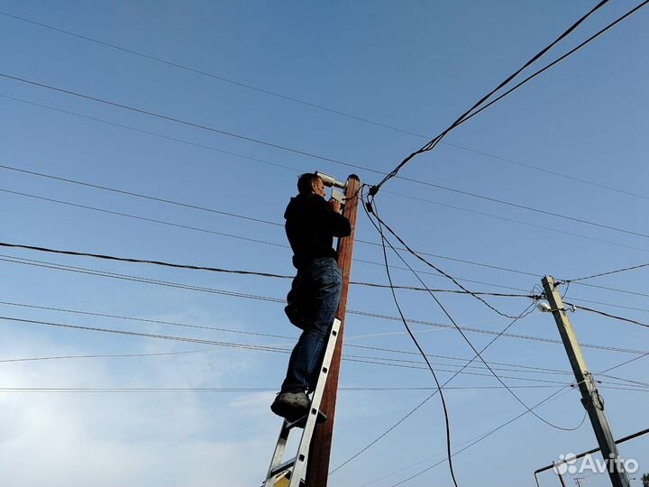 Установка камер видеонаблюдения, я частник монтаж