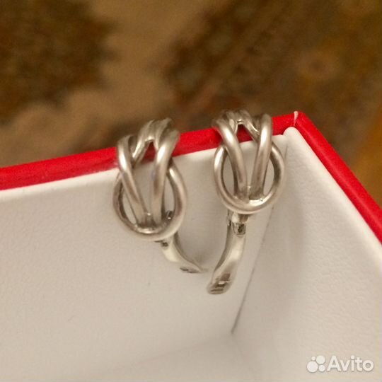 Серьги Серебро 925 СССР