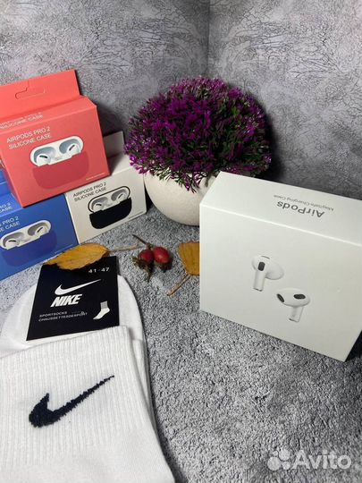 AirPods 3 (Premium+) + Чехол и Носочк