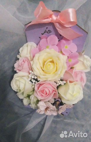 Букет из мыла нежность