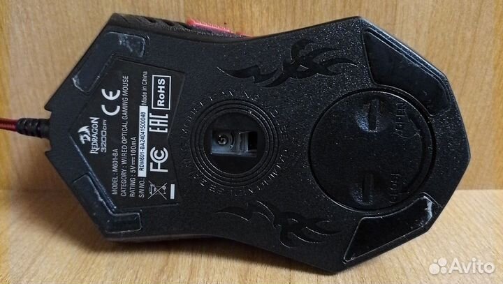 Игровая мышь и коврик Redragon