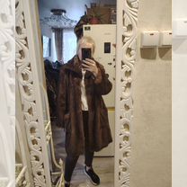 Шуба норковая Норковое пальто Орех 46 по 52р