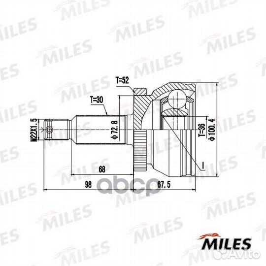 Шрус hyundai santa FE II/KIA sorento II 2.0crdi