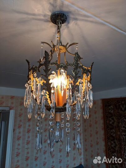 Люстра бронзовая