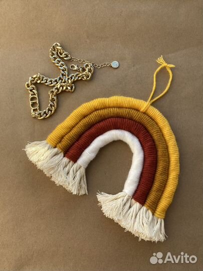 Радуга макраме декор для детской сканди стиль