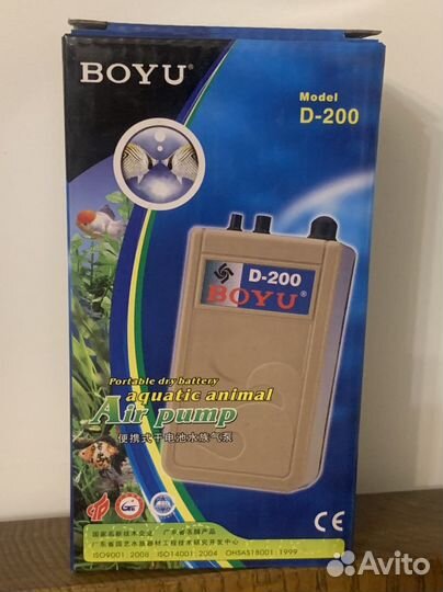 Компрессор для аквариум на батарейках на 20-50 л